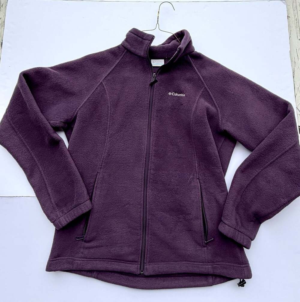 Columbia Women's Purple Full Zip Fleece Jacket Size L